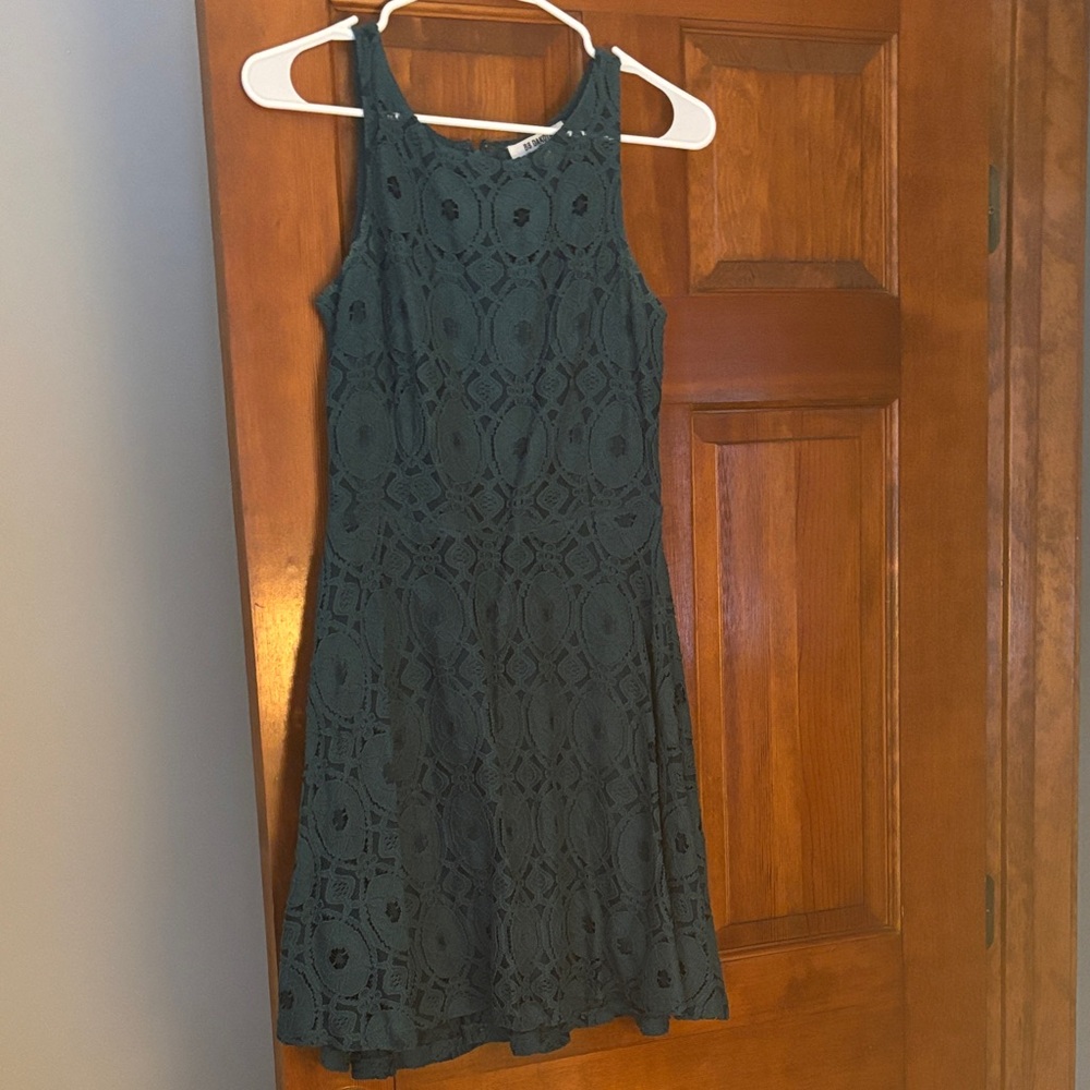 BB Dakota Teal Lace Mini Dress